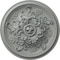 Ekena Millwork Katheryn Ceiling Medallion (Fits Canopies up to 2 1/8"), 14 1/2"OD x 2 3/4"P, Primed White CM14KT - alternate 1